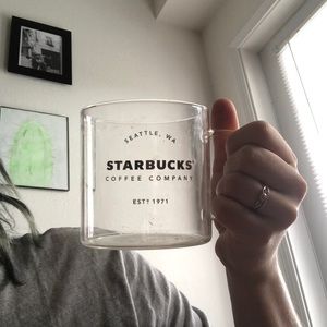 Starbucks glass mug